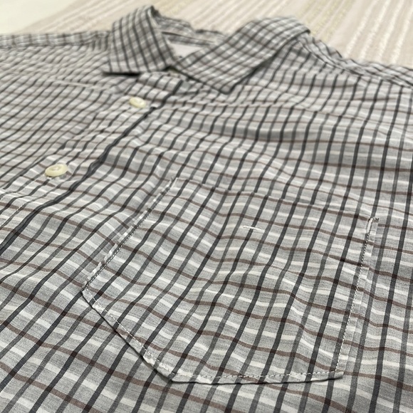 HSM plaid dress shirt. Men’s L. Slim fit. Like new condition. 100% cotton. Nice! - Picture 2 of 9